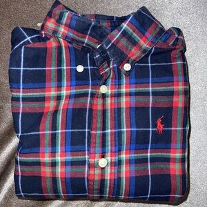 Size 2T Toddler Boy’s Ralph Lauren plaid button up shirt